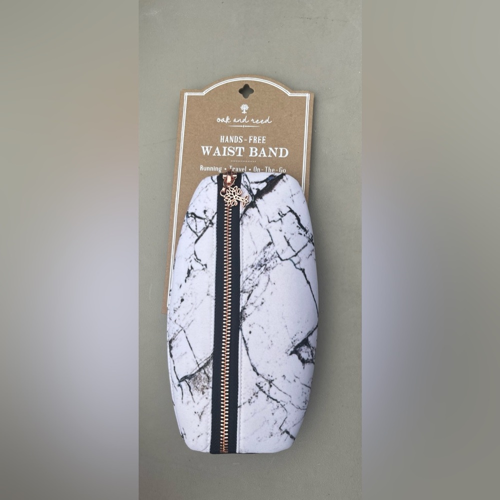 Oak and Reed White Marble Waist Band